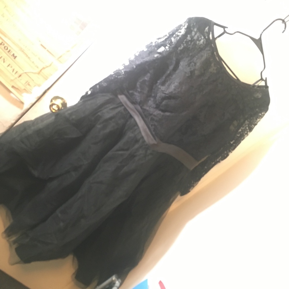 Black lace dress